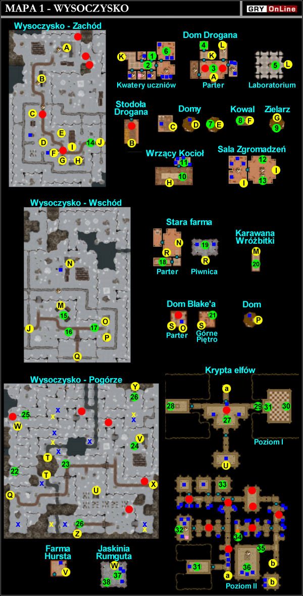 A - Wysoczysko Zachód / Dom Drogana - Parter - Wysoczysko - Mapa | ROZDZIAL 1 | Neverwinter Nights Shadows of Undrentide - Neverwinter Nights: Shadows of Undrentide - poradnik do gry