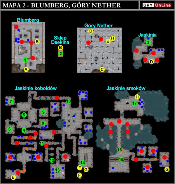 A - Blumberg / Wysoczysko Pogórze - Blumberg, Góry Nether - Mapa | ROZDZIAL 1 - Neverwinter Nights: Shadows of Undrentide - poradnik do gry