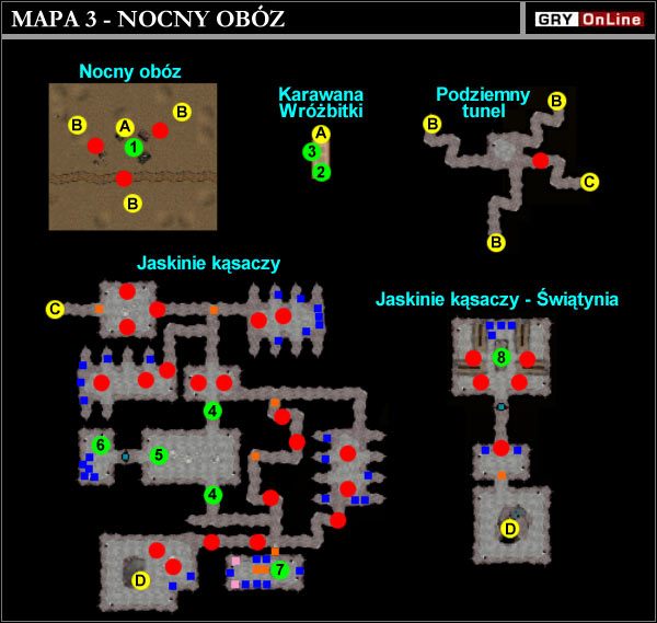 A - Nocny Obóz / Karawana wróżbitki - Nocny Obóz - Mapa | PRZERYWNIK | Neverwinter Nights Shadows of Undrentide - Neverwinter Nights: Shadows of Undrentide - poradnik do gry