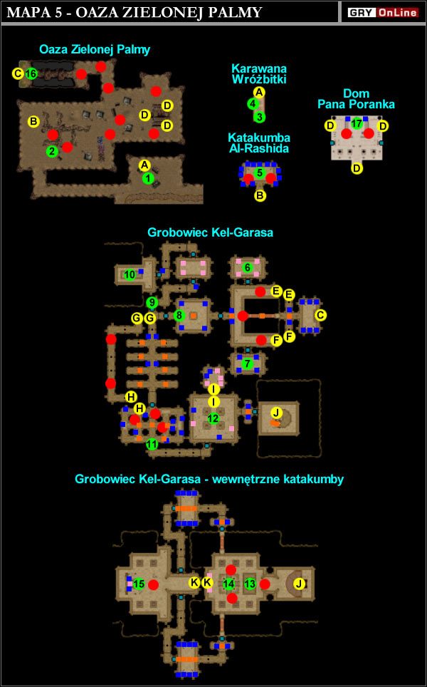 A - Oaza Zielonej Palmy / Karawana wróżbitki - Oaza Zielonej Palmy - Mapa | PRZERYWNIK - Neverwinter Nights: Shadows of Undrentide - poradnik do gry