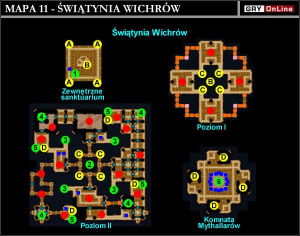 A - Świątynia Wichrów - zewnętrzne sanktuarium / Obóz Asabi - Świątynia Wichrów - Mapa | ROZDZIAŁ 2 | Neverwinter Nights Shadows of Undrentide - Neverwinter Nights: Shadows of Undrentide - poradnik do gry