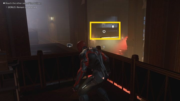 Jeszcze jeden tutorial skupi się na kamerach bezpieczeństwa, które są o tyle problemem, że natychmiast zwołują wszystkich wartowników do Waszej lokalizacji - Gotham Knights: Dysk Langstroma (The Langstrom Drive) - solucja, opis przejścia - Gotham Knights - poradnik do gry