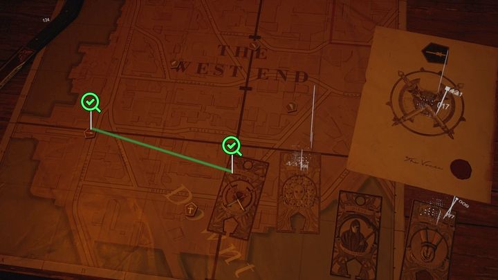 Tu czeka Was pierwsza zagadka - połączcie pasujące symbole z materiałów dowodowych - Gotham Knights: Pośród mroku (In the Shadows) - opis przejścia, solucja - Gotham Knights - poradnik do gry