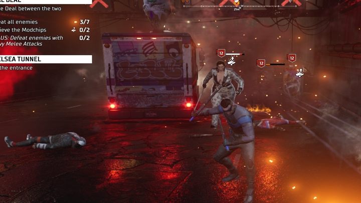 Zaraz po ukończeniu zagadki udajcie się w pobliże Chelsea Tunnel i wyeliminujcie wrogów - Gotham Knights: Pośród mroku (In the Shadows) - opis przejścia, solucja - Gotham Knights - poradnik do gry