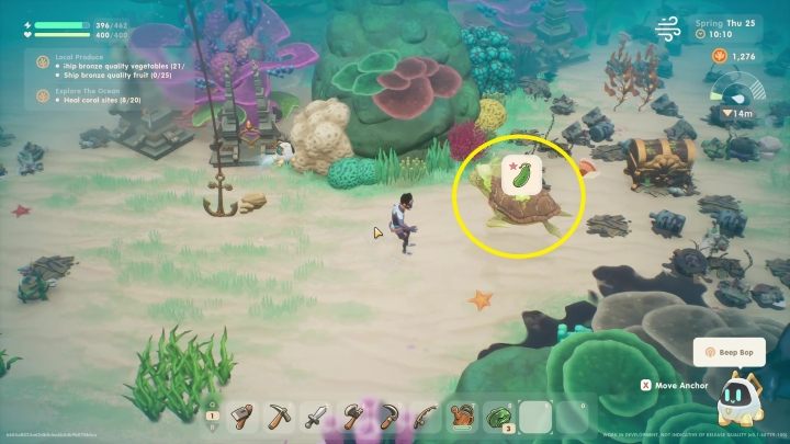 Jednak podczas tego zadania prędzej czy później napotkacie żółwie - Coral Island: Żółwie (Turtles) i nurkowanie - Coral Island - poradnik do gry