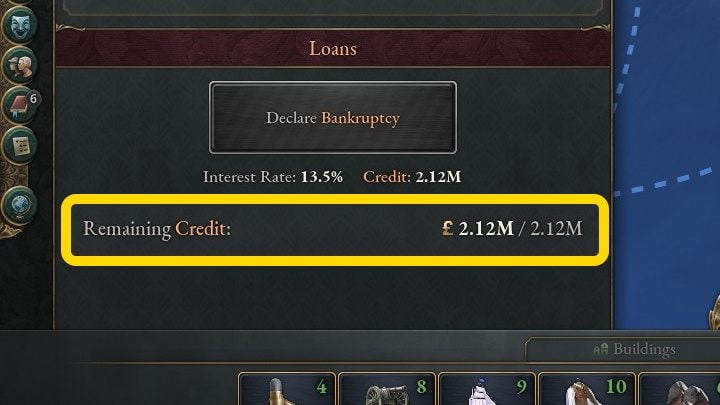 W momencie, gdy Wasze saldo tygodniowe jest ujemne, zaś rezerwy złota wyczerpane, każdy wydatek zwiększa Wasz Dług narodowy - Victoria 3: Finanse - pieniądze, rezerwy złota - Victoria 3 - poradnik do gry