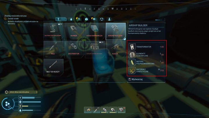 Narzędzie do budowy statku (Airship Builder) pozwala na modyfikowanie statku, czyli powiększanie go oraz ulepszanie balonu, co zwiększa maksymalny udźwig - Forever Skies Turbina i silnik, ulepszanie statku - Forever Skies - poradnik do gry