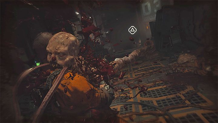 Omińcie wiszące zwłoki i dotrzyjcie do Maintenace Lift C103 - Callisto Protocol: Rozdział 2: Następstwa (Aftermath) - solucja, opis przejścia - The Callisto Protocol - poradnik do gry