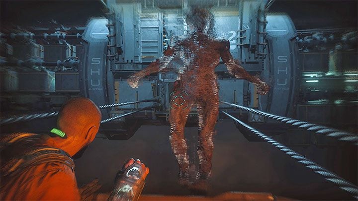 Po dotarciu na górę dotrzyjcie balkonikami do pomieszczenia SHU Command D701 - Callisto Protocol: Rozdział 2: Następstwa (Aftermath) - solucja, opis przejścia - The Callisto Protocol - poradnik do gry