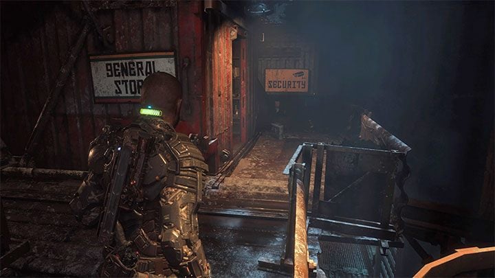 Będąc już na górze wybierzcie budynek sklepu - General Store - Callisto Protocol: Schemat karabinu szturmowego (Assault Rifle) - sekrety, znajdźki - The Callisto Protocol - poradnik do gry