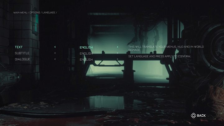 Zmiany języka możecie dokonywać w menu Język (Language) - Callisto Protocol: Polska wersja językowa - The Callisto Protocol - poradnik do gry