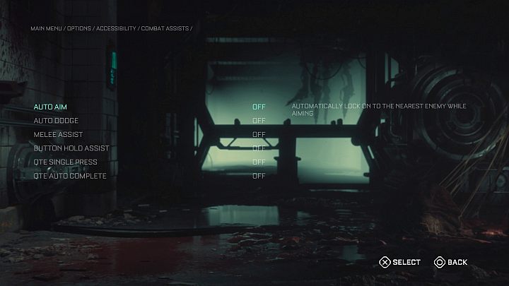 To jedna z zakładek menu Ułatwienia (Accessibility) - Callisto Protocol: Ułatwienia dostępu (Accessibility) - The Callisto Protocol - poradnik do gry