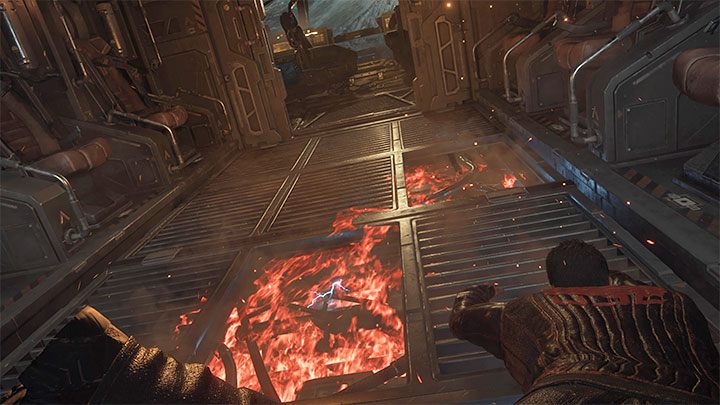 Po tym jak dojdzie do rozszczelnienia kabiny trzymajcie górny kierunek - Jacob będzie powoli przemieszczał się w stronę kokpitu - Callisto Protocol: Prolog: Ładunek (Cargo) - solucja, opis przejścia - The Callisto Protocol - poradnik do gry