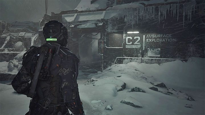 Użyjcie dźwigni do otwarcia dużych bram posterunku - Callisto Protocol: Rozdział 4: Zagubiony (Lost) - solucja, opis przejścia - The Callisto Protocol - poradnik do gry