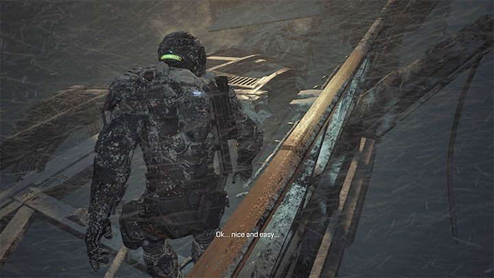 Kierujcie się w stronę mostu i uważajcie na kolejne ataki z zaskoczenia - Callisto Protocol: Rozdział 4: Zagubiony (Lost) - solucja, opis przejścia - The Callisto Protocol - poradnik do gry