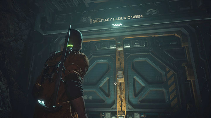 Na nowym piętrze podróżujcie kolejnymi korytarzami i rozsuńcie drzwi - Callisto Protocol: Rozdział 1: Ognisko epidemii (Outbreak) - solucja, opis przejścia - The Callisto Protocol - poradnik do gry