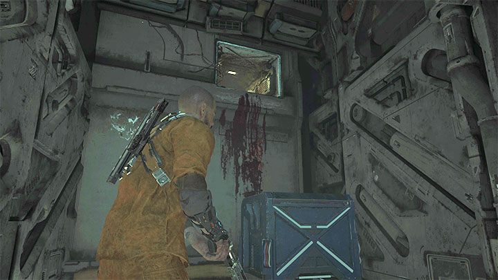 Możecie już wdrapać się po skrzyni do górnego włazu z obrazka - Callisto Protocol: Rozdział 3: Kopuła mieszkalna (Habitat) - solucja, opis przejścia - The Callisto Protocol - poradnik do gry