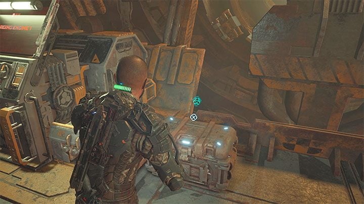 Zanim uruchomicie platformę pozbierajcie loot ze skrzyń - odnajdziecie ich kilka na platformie - Callisto Protocol: Jak pokonać bossa Dwugłowy (Two-head)? - The Callisto Protocol - poradnik do gry