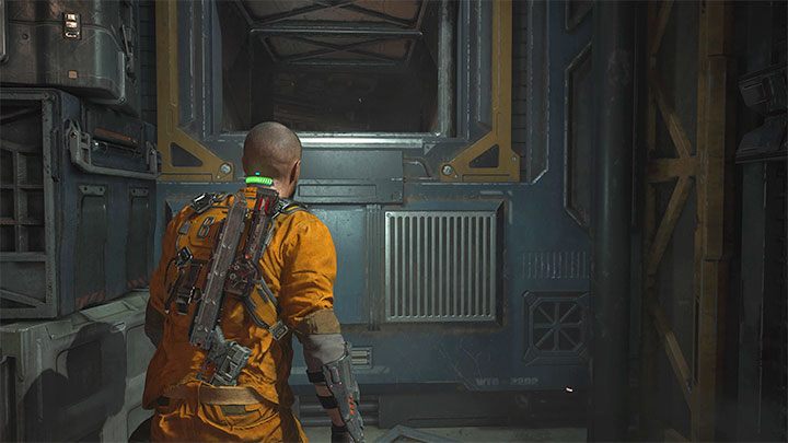 Po rozsunięciu się krat możecie przejść przez szyb wentylacyjny - Callisto Protocol: Schemat broni Skunk (Skunk Gun) - sekrety, znajdźki - The Callisto Protocol - poradnik do gry