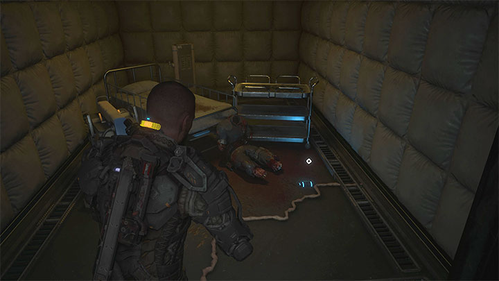 Na nowym piętrze znajduje się kolejna skrzynka wymagająca bezpiecznika - Callisto Protocol: Rozdział 7: Wieża (Tower) - solucja, opis przejścia - The Callisto Protocol - poradnik do gry