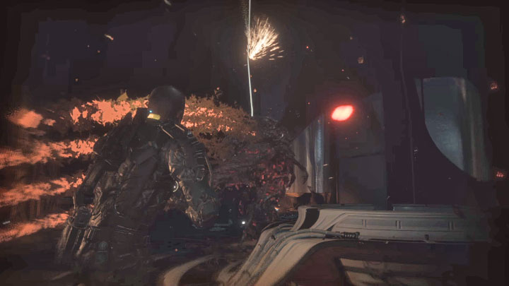 Alfa co jakiś czas pluje pociskami - Callisto Protocol: Rozdział 7: Wieża (Tower) - solucja, opis przejścia - The Callisto Protocol - poradnik do gry