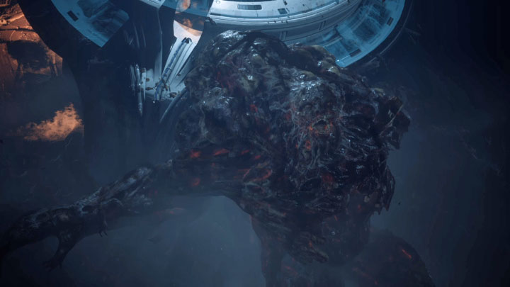 Kontynuujcie osłabianie bossa do momentu załączenia się cut-scenki z pokonania Alfy - Callisto Protocol: Jak zabić końcowego bossa - Alfę (Alpha)? - The Callisto Protocol - poradnik do gry