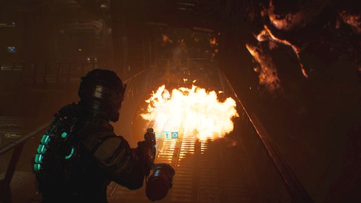 Miotacz ognia możecie odnaleźć w trakcie rozgrywania rozdziału 3 (Korekta kursu) - Dead Space Remake: Lista najlepszych broni - Dead Space Remake - poradnik do gry