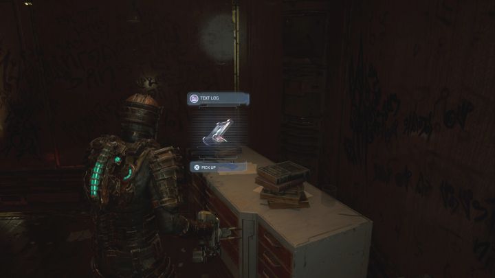 Rodzaj sekretu: Dziennik tekstowy - Dead Space Remake: Rozdział 10 (Rozpacz i ruina) - lista sekretów - Dead Space Remake - poradnik do gry