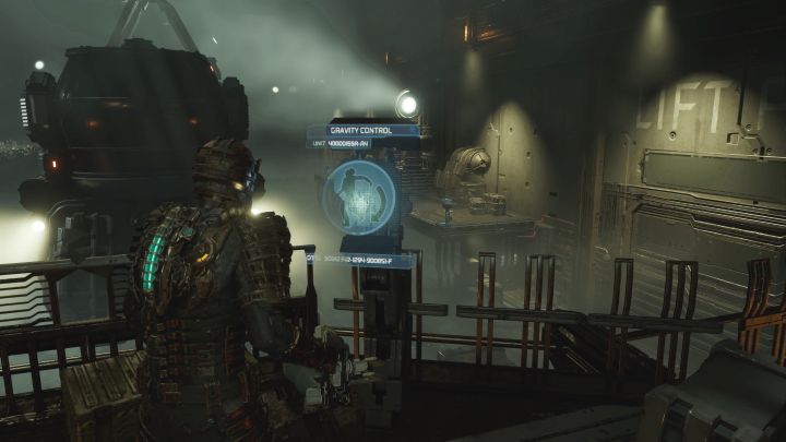 Dotrzyjcie z pomocą lokalizatora na małe południowe balkoniki hangaru - Dead Space Remake: Łatwiejsze rozwiązania (Alternate Solutions) - Dead Space Remake - poradnik do gry