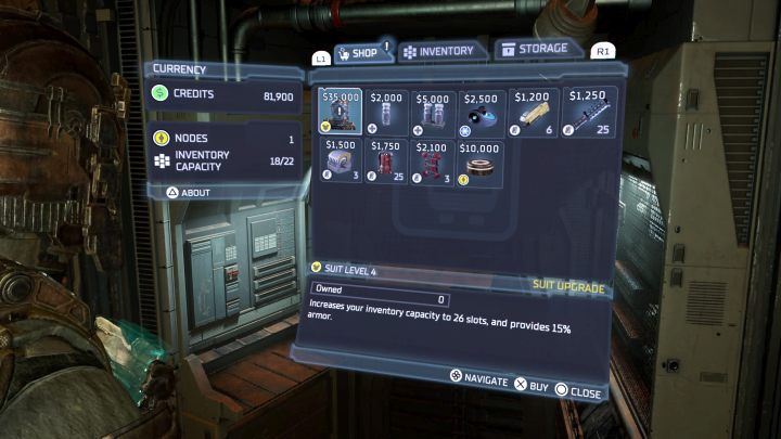 Cechy stroju poziomu 4 to - Dead Space Remake: Wszystkie kombinezony (RIG) - lista sekretów - Dead Space Remake - poradnik do gry