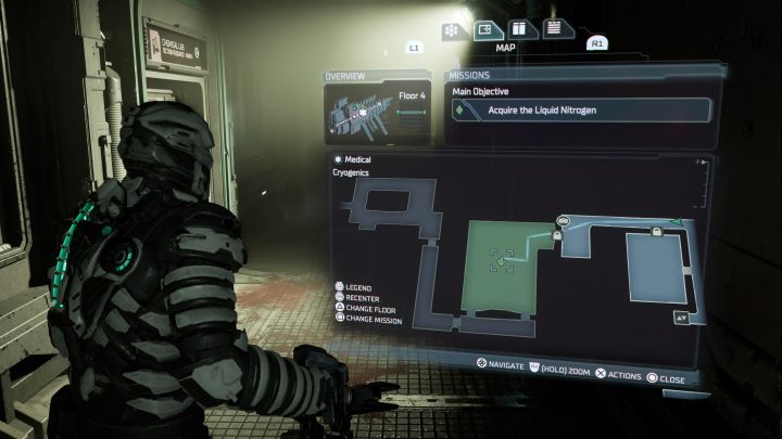Fragment jest w pomieszczeniu Kriogeniki (Cryogenics) na pokładzie medycznym, w którym zamraża się łowcę i zdobywa ciekły azot - Dead Space Remake: Fragmenty Znaku (Marker Fragments) - lista sekretów - Dead Space Remake - poradnik do gry