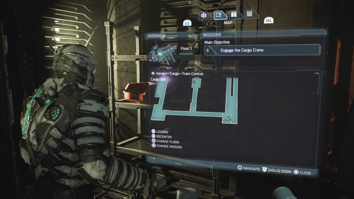 Fragment jest w dużej hali Portu towarowy (Cargo Bay), którą odwiedza się na początku rozdziału - Dead Space Remake: Fragmenty Znaku (Marker Fragments) - lista sekretów - Dead Space Remake - poradnik do gry