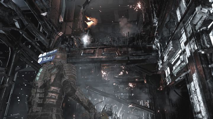 Wyruszcie w drogę powrotną, ale uważajcie na nekromorfy w pomieszczeniu ze stanem nieważkości - atakujcie je gdy lecą w Waszą stronę lub dopiero gdy wylądują na jakiejś powierzchni - Dead Space Remake: Intensywna terapia (Intensive Care) - Dead Space Remake - poradnik do gry