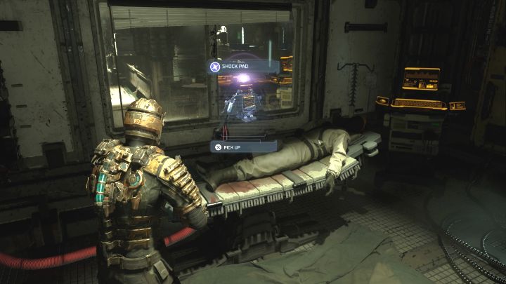 Użyjcie małej windy i po pokonaniu kolejnych małych potworów dotrzyjcie do pomieszczenia Terapia stymulacji kończyn (Limb Stimulation Therapy) - Dead Space Remake: Intensywna terapia (Intensive Care) - Dead Space Remake - poradnik do gry