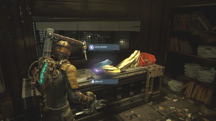 Powróćcie do windy, zjedźcie na dół i dotrzyjcie do Biura sektora naprawczego (Maintenance Bay Office) - dzięki przywróceniu dostaw prądu jest teraz otwarte - Dead Space Remake: Nowi przybysze (New Arrivals) - Dead Space Remake - poradnik do gry