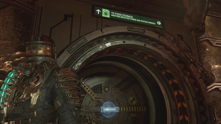 Możecie przy okazji zniszczyć narośl w pomieszczeniu, w którym znaleźliście rzęźca 08 i odblokować nowe wyjście z niego - Dead Space Remake: Ekologiczny kataklizm (Environmental Hazard) - Dead Space Remake - poradnik do gry