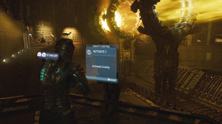 Po pozbyciu się anomalii znajdźcie balkonik z terminalem przywrócenia grawitacji - Dead Space Remake: U wrót otchłani (Into the Void) - Dead Space Remake - poradnik do gry