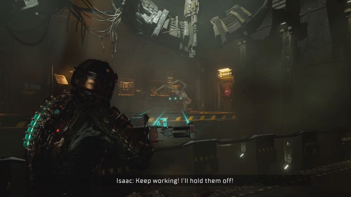 Po zakończonej przejażdżce spotkacie Nicole, która będzie podróżowała zachodnimi balkonikami (Isaac nie może tam bezpośrednio dotrzeć) - Dead Space Remake: U wrót otchłani (Into the Void) - Dead Space Remake - poradnik do gry