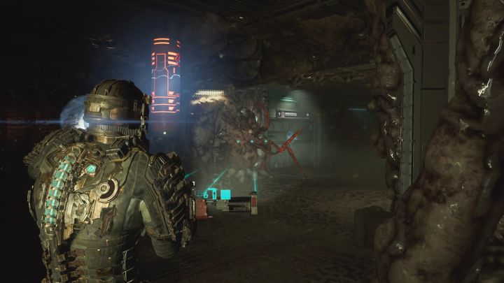 Uważajcie na nowe potwory z mackami przyczepione do ściany - atakujcie je po kolei używając dobrych broni (np - Dead Space Remake: Możliwość ratunku (Search and Rescue) - Dead Space Remake - poradnik do gry