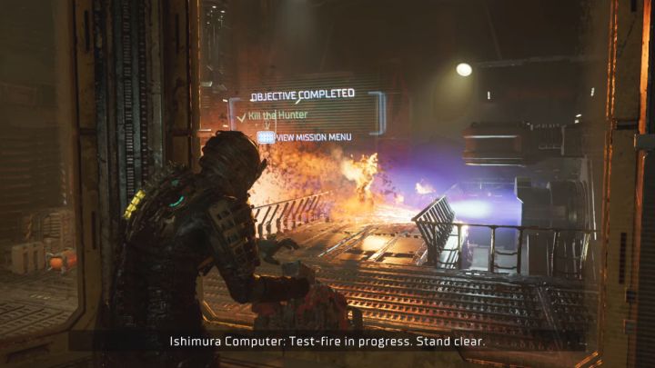 Musicie teraz szybko pobiec do pomieszczenia kontrolnego i ponowić test silników - Dead Space Remake: Rozpacz i ruina (End of Days) - Dead Space Remake - poradnik do gry