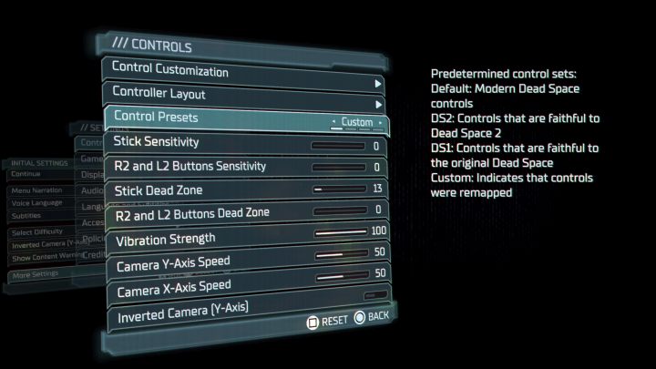 Najważniejsze ustawienia znajdziecie w zakładce Sterowanie (Controls) - Dead Space Remake: Sterowanie - Dead Space Remake - poradnik do gry