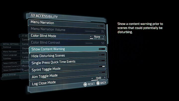Obcowanie z drastycznymi scenami może utrudniać lub uniemożliwiać prowadzenie rozgrywki graczom o niższej odporności na tego typu treści - Dead Space Remake: Straszne i drastyczne sceny - Dead Space Remake - poradnik do gry