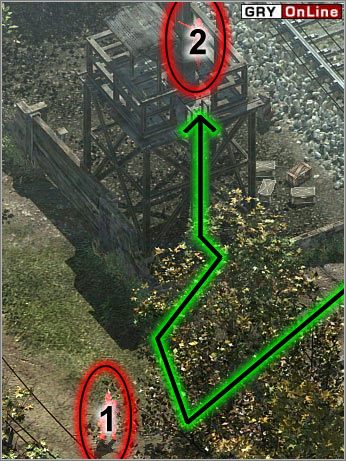 Gdy zabijesz tych na torach, zostanie dwóch - jeden obok płotu i jeden na wieży strażniczej - [EUROPA ŚRODKOWA] Misja 03 cz.3 - Commandos 3: Kierunek Berlin - poradnik do gry