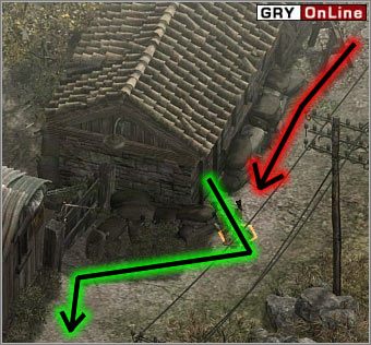 Teraz wyjdź jednym komandosem na zewnątrz tak, by żołnierz, na którego maiłeś uważać cię nie zauważył - [EUROPA ŚRODKOWA] Misja 05 cz.2 - Commandos 3: Kierunek Berlin - poradnik do gry