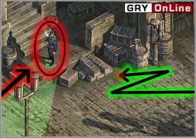 Teraz zajmiesz się oficerem stojącym na schodach (w czerwonym kółku na obrazku powyżej) - [NORMANDIA] Misja 02 cz.3 - Commandos 3: Kierunek Berlin - poradnik do gry