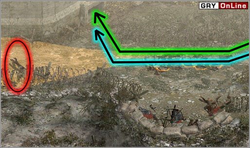 Ponownie, ustaw się żołnierzami tak by objąć wzrokiem wrogów przy stanowisku karabinu maszynowego i naciśnij klawisz A - [NORMANDIA] Misja 03 cz.2 - Commandos 3: Kierunek Berlin - poradnik do gry