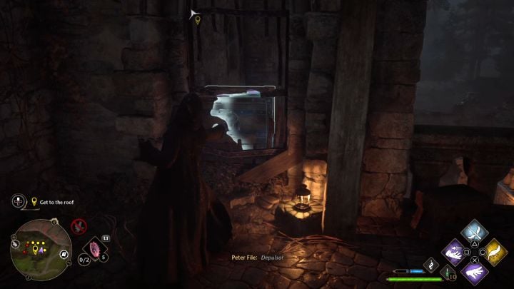 Wdrapujcie się na wyższe półki po prawej stronie - Hogwarts Legacy: Wielki Donżon (The High Keep) - Hogwarts Legacy - poradnik do gry