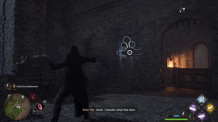 Przejdźcie w lewo i użyjcie zaklęcia Depulso na obrotowym mechaniźmie - Hogwarts Legacy: Wielki Donżon (The High Keep) - Hogwarts Legacy - poradnik do gry