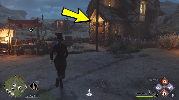 Ostatni posążek jest w wiosce Cragcroft - Hogwarts Legacy: Posążki demimoza (Demiguise Statues) - Highlandy - Hogwarts Legacy - poradnik do gry