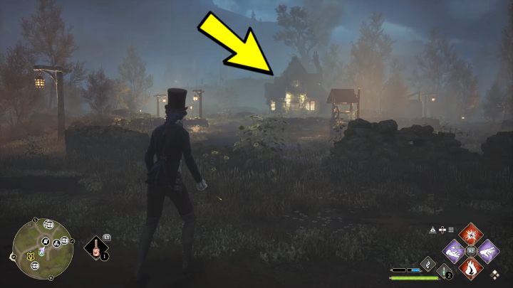 Mając za plecami punkt szybkiej podróży w Feldcroft, idźcie na przód - Hogwarts Legacy: Posążki demimoza (Demiguise Statues) - Highlandy - Hogwarts Legacy - poradnik do gry